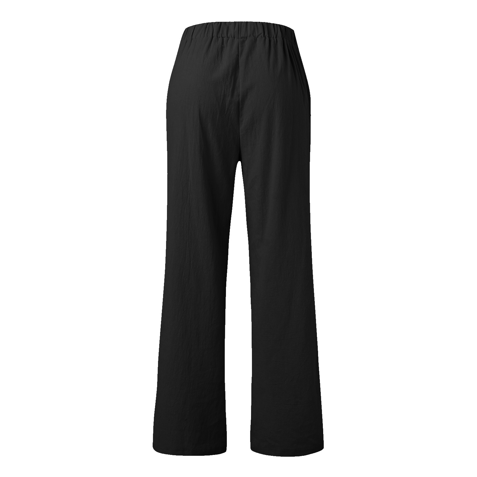 thumbnail image 4 of Pantalones cómodos de mujer, de cintura alta, holgados y anchos, con bolsillos, 4 of 6